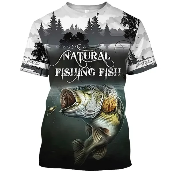 Outdoor Fishing 3d Children's Tops Teenagers From 10 To 12 Years T-Shirts For Boys Girls Korean Kids Clothes Summer Short Sleeve 5