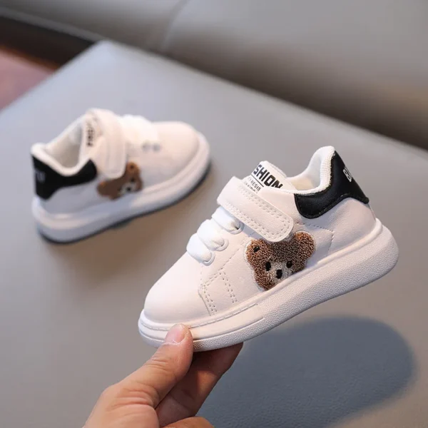 Children Shoes 2024 Spring Autumn Kids Sneakers Boys Sport Shoes Fashion Cute Animal Girls White Shoes Size 21-30 1