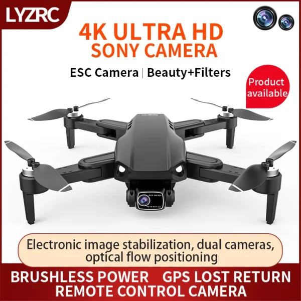 LYZRC L900 PRO SE Drone 4K Professional HD Dual Camera GPS Dron 5G WIFI FPV Foldable Quadcopter Brushless Motor RC Helicopter 2