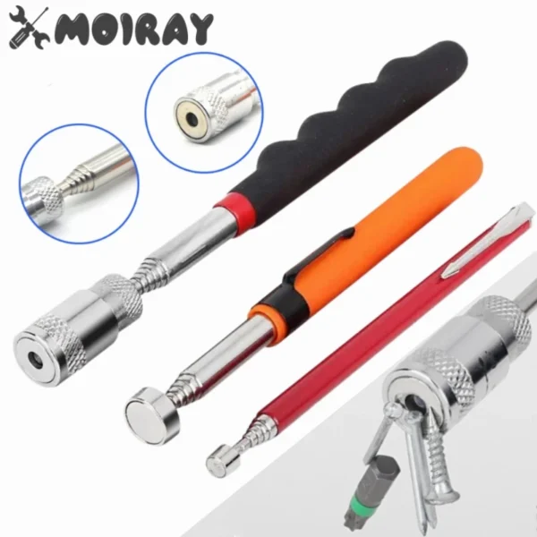 Telescopic Magnetic Pen with Light Portable Magnet Pick-Up Tool Extendable Long Reach Pen Tool for Picking Up Screws Nuts Bolt 1