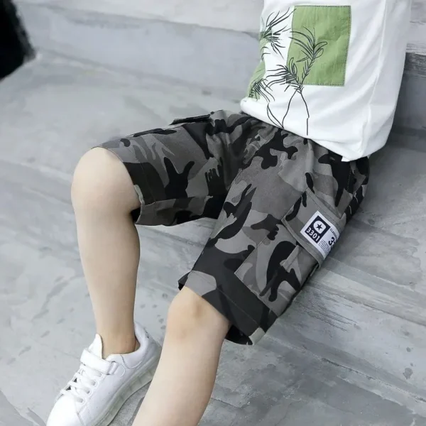 Boys Children Shorts Summer Fashion Kids Pants Clothes Child Boy Casual Shorts Teens Overalls Clothing 4 6 8 10 12 14 Years Boy 2