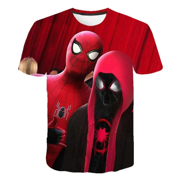 2 3 4 5 6 7 8 9 Year Boys Spiderman Tshirt Kids Clothes Boys T-shirt Girls Clothes Boys Kids T-shirt Fashion Tops 6