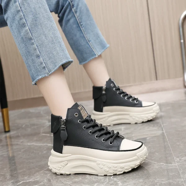 2024 New Women Sneakers Luxury Fashion High Top Women Boots Platform Casual Shoes Outdoor Running Shoes for Women Tenis De Mujer 4