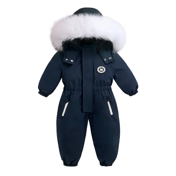 -30 Winter Baby Clothes Thicken Warm Romper plus fleece Jumpsuit Snowsuits Girl Boy Hooded Jackets Ski Suits Kids Coat Outerwear 1