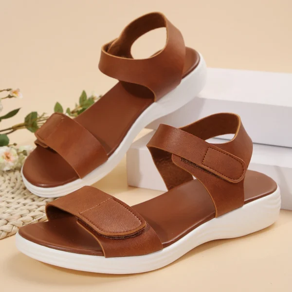 2024 New Summer Sandals Travel Women Shoes New Sandal Sole Durable Sandal Ladies Outdoor Beach Slippers Platform Sandals 5