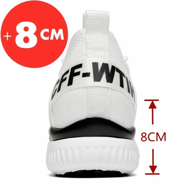 New 2024 Sneakers Man Elevator Shoes Height Increase Shoes for Men Insoles 8CM Sports Heightening Shoes Tall Shoes 39-43 2