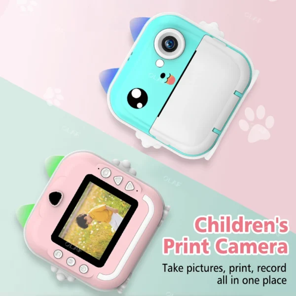 Children's Instant Print Camera Kids Digital Photo Video Camera with Thermal Printer Child Camera Birthday Gift Toy for Boy Girl 6