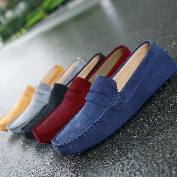 Men Casual Shoes Fashion Men Shoes Handmade Suede Genuine Leather Mens Loafers Moccasins Slip On Men's Flats Male Driving Shoes 1