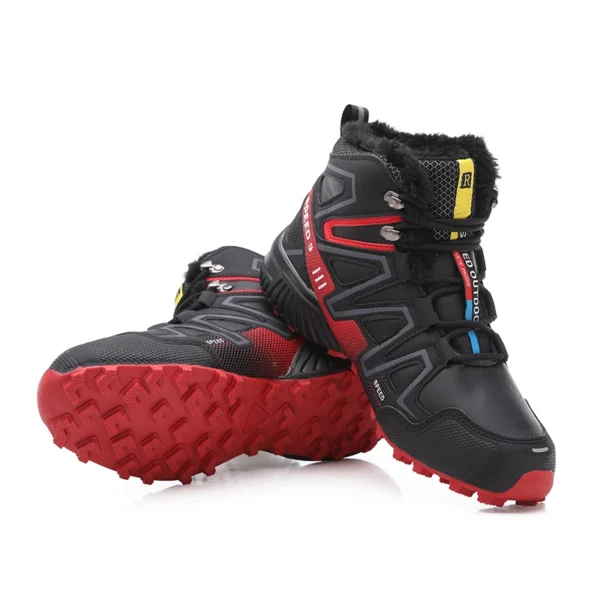 Fashion Warm Hiking Shoes Men Winter Snow Men Shoes Tactical Boots Climbing Mountain Sneakers Combat Boots 2023 2