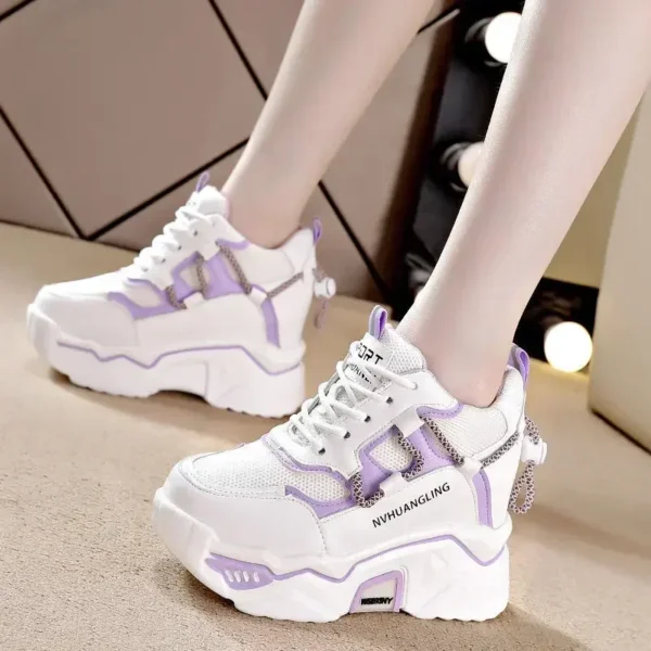 Sneakers Women Sports Shoes Platform Mesh Breathable Vulcanized Shoe Wedge Casual Comfort Woman Summer Zapatos Mujer2024 1