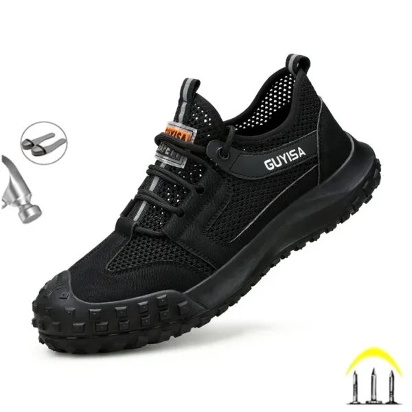 Work Sneakers Steel Toe Shoes Men Safety Shoes Puncture-Proof Work Shoes Boots Indestructible Male Footwear Security Boots 1