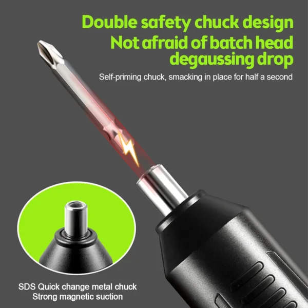 New Cordless Electric Screwdriver Impact Drill USB Rechargeable Mini Screwdriver Electric Drill Professional Repair Power Tools 3