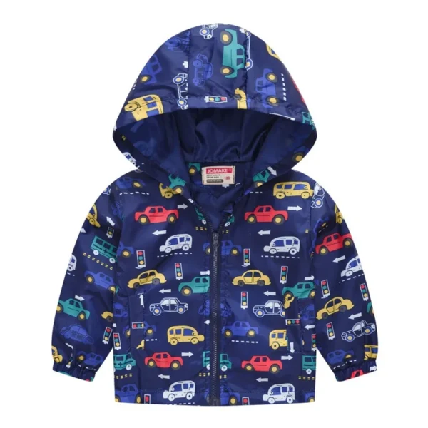 Fashion Boys Jacket Spring Autumn Summer Casual Kids Windbreaker Coats For Girls Hooded Outwear 2 3 4 5 6 Year Children Clothing 2