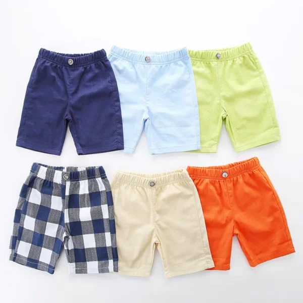 linen children's short Thin Boy Pants Summer boys' Shorts trousers 6 Colour Boy clothes toddler Kids clothing 2 To 7 Year Shorts 1