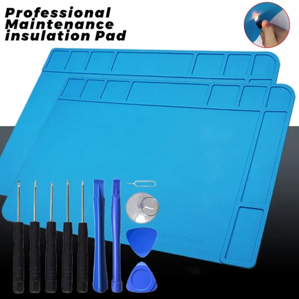 Heat Insulation Soldering Mat Job Tools Computer Desktop Repair Tool Kit Working Pad Mobile Phone Repair Tools DIY Opening Tool 1