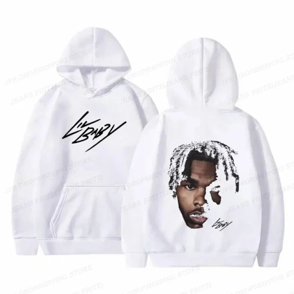 Hip Hop Rapper Lil Baby Hoodies Men Women Fashion Oversized Hoodie Kids Coats Women Sweats Womens Clothing Music Album Tracksuit 2