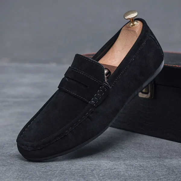 Casual Loafers Spring Men's Shoe Suede Loafers For Men Soft Driving Moccasins High Quality Flats Male Walking Shoes Slip-on 6