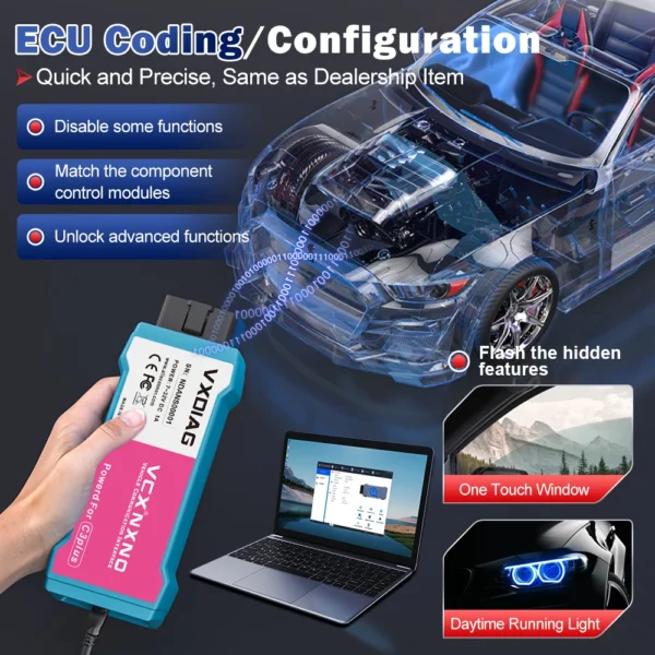 VXDIAG VCX NANO For Nissan Car OBD2 Diagnostic Tool with Free License All System Diagnosis J2534 Programming for Infiniti GTR 3