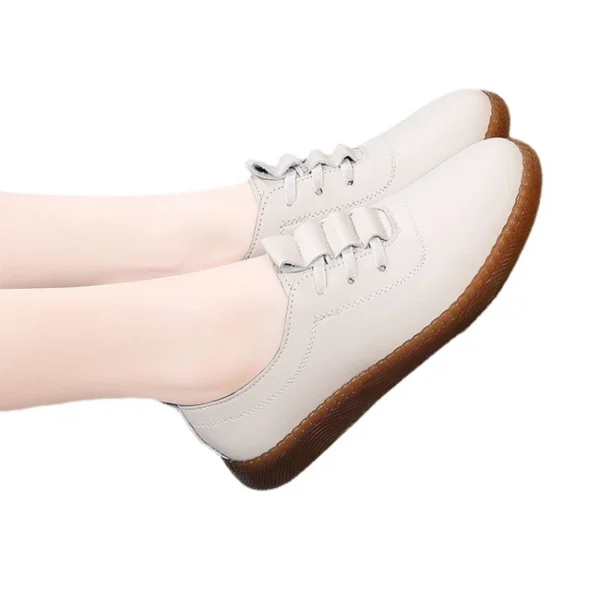 Soft Sole Hollow Women's Shoes 2024 Womens Vulcanized Shoes Pu Leather Ladies Casual Shoes Slip on Lightweight Tenis De Mujer 5