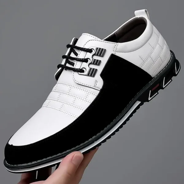 2023 Autumn Business Casual Shoes for Men Trend Classic Leather Shoes Outdoor Men Sneakers Sewing Breathable Men's Dress Shoes 4