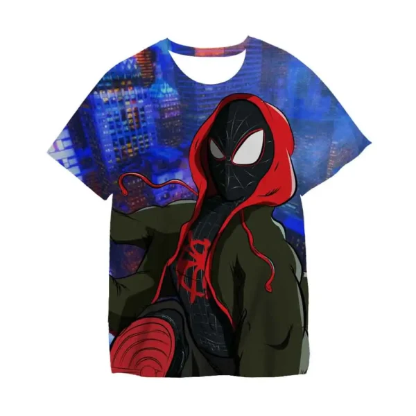 2 3 4 5 6 7 8 9 Year Boys Spiderman Tshirt Kids Clothes Boys T-shirt Girls Clothes Boys Kids T-shirt Fashion Tops 3