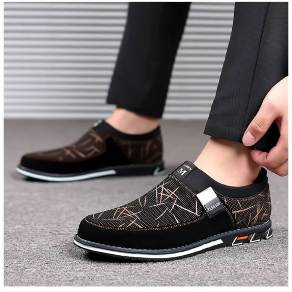 Classic Casual Men's Leather Shoes Slip-On Loafers for Men Business Moccasins Office Men Work Flats Trend Driving Shoes Big Size 5