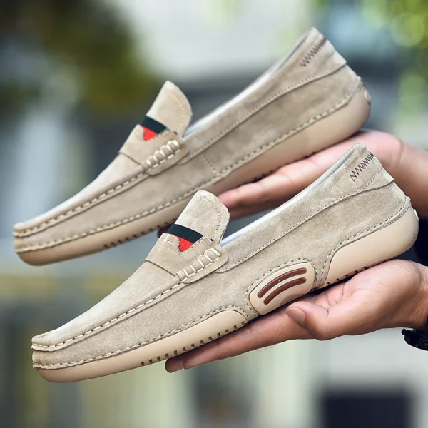 Men Loafers Shoes Genuine Leather For Men Casual Shoes 2022 New Brand High Quality Suede Moccasins Large Size Zapatos De Hombre 6