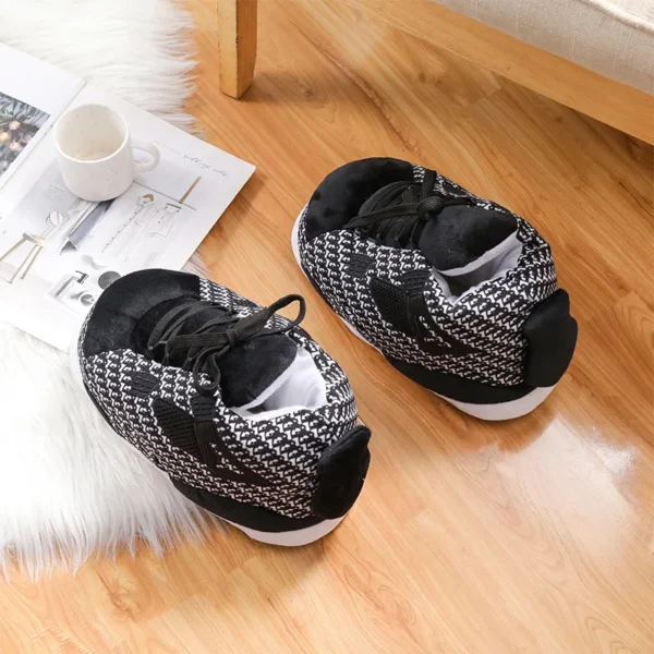 Women Men Slippers Black Coconut Cotton Slippers Winter Spoof Warm Home Cotton Slippers Back To The Future Glowing Cotton Shoes 6