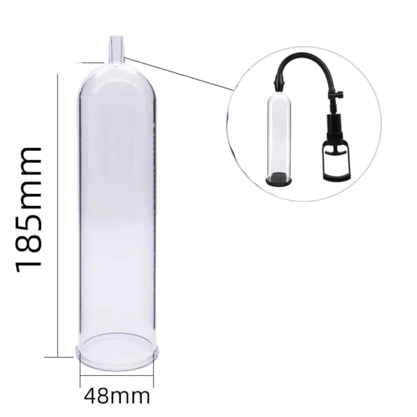 Accessories for Penis Pump Cylinder Flask Part Replacement for Dick Extender Enhancer Stretcher Vacuum Pumps Sex Toys Men 5