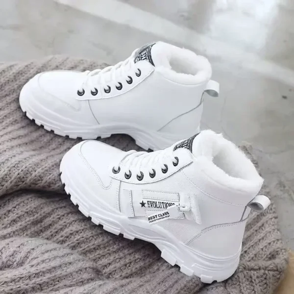 Winter Ladies Shoes 2021 Lace Up Women Sneakers Snow Ankle Boots Waterproof Warm Platform Botas Woman Footwear Botas De Mujer 1