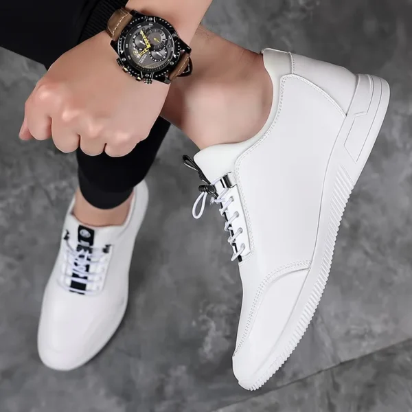 Sneakers Heightening Shoes Men's Formal Shoes 6/8CM Height Increase Shoes Leather Shoes Man Daily Life Height Increasing Shoes 5