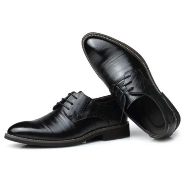 Men Oxfords Shoes British Black Blue Shoes Handmade Comfortable Formal Dress Men Flats Lace-Up Bullock Business Shoes hjm7 2