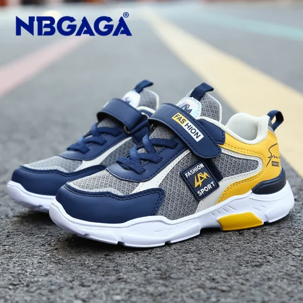 Children Casual Shoes for Boys Breathable Sneaker Summer Air Mesh Kids Hook&Loop Students School Shoe Size28-40 1