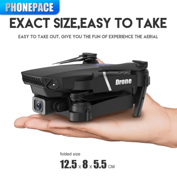 Phonepace E88 Pro WIFI FPV Drone Wide Angle HD 4K 1080P Camera Height Hold RC Foldable Quadcopter Dron Helicopter Toys Gift 4