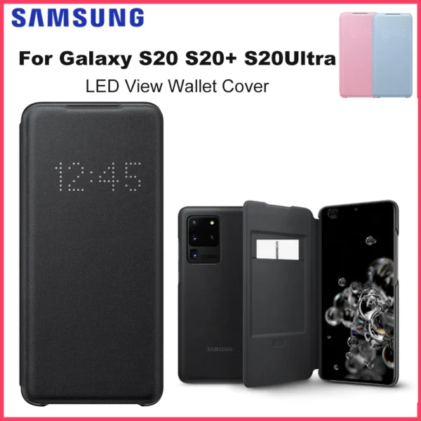 Original Samsung LED View Smartphone Cover for Samsung Galaxy S20 S20+ S20 Ultra 5G LED Smart View mobile phone case 1