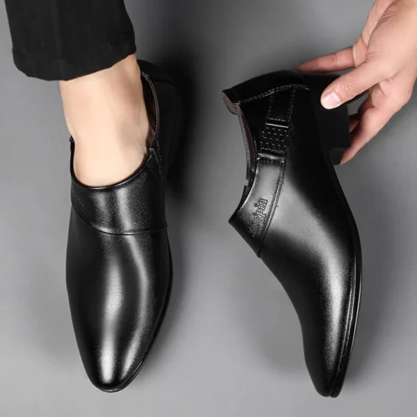 Luxury Men Leather Shoes Formal Dress Shoes for Male Plus Size Party Wedding Office Work Shoes Slip on Business Casual Oxfords 3