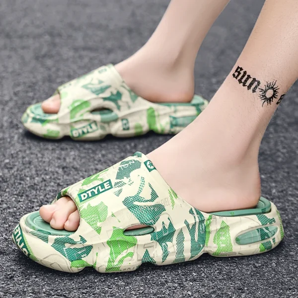 High Quality Men Women Slippers Indoor Outdoor Sandals Beach Thick Soft Sole Slides Men Casual Shoes Flip-flops Home Slippers 3