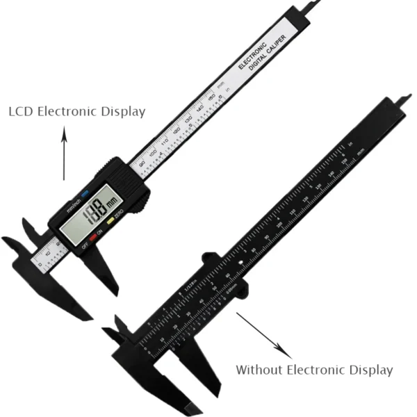 150mm 100mm Electronic Digital Caliper Carbon Fiber Dial Vernier Caliper Gauge Micrometer Measuring Tool Digital Ruler 2