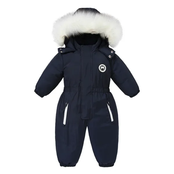 -30 Winter Baby Clothes Thicken Warm Romper plus fleece Jumpsuit Snowsuits Girl Boy Hooded Jackets Ski Suits Kids Coat Outerwear 2