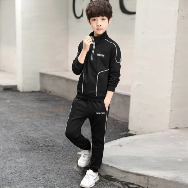 Spring Autumn Teenager Boys Clothing Sets Child Fashion Letter Sweatshirt + Pants 2Pcs Kids Tracksuit 4 5 6 7 8 9 10 11 12 Years 4