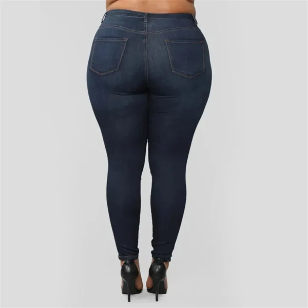 Plus size jeans XL-5XL women's high waist skinny denim jeans casual high stretch pencil pants drop shipping 2020 new arrival 2