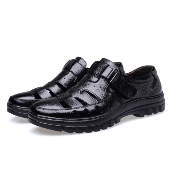 Genuine Leather Sandals Men Summer Shoes Non-slip Men's Sandals Soft Casual Brand Footwear ZHK289 5