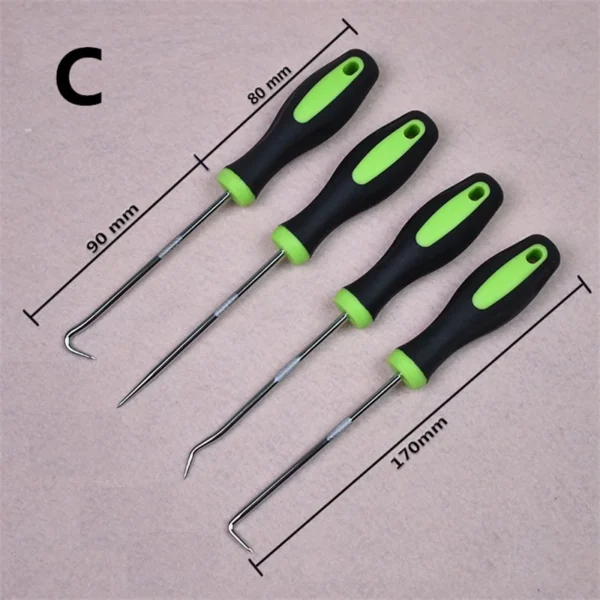 4Pcs/set Car Auto Vehicle Oil Seal Screwdrivers Set Car O-Ring Seal Gasket Puller Remover Pick Hooks Tools Car Remover Tools Kit 6