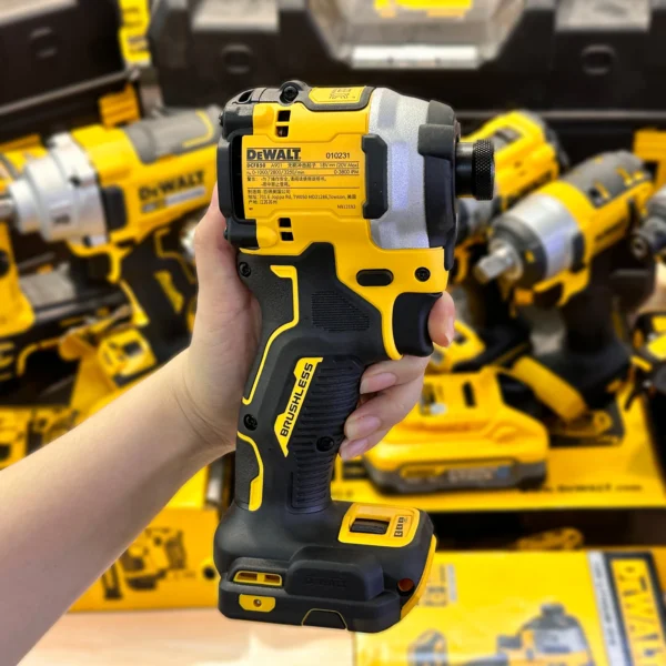 Dewalt DCF850N Cordless Impact Dirll 20V Brushless Motor 1/4-Inch Electric Screwdriver 205NM Wirless Rechargeable Power Tool 3