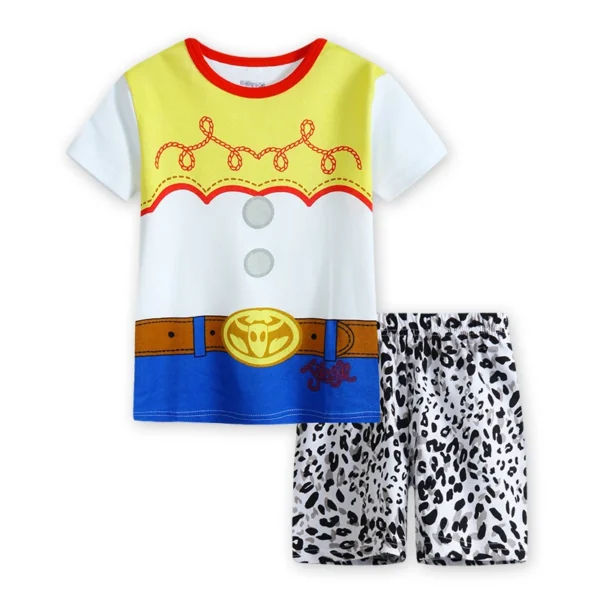 Summer Kids Spider Set Toy Story Buzz Lightyear Cartoon Pixar Cars Lightning McQueen Baby Boy Girl Clothes Mickey Childrens Sets 3