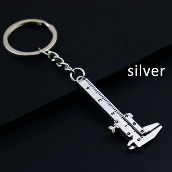 1~10PCS Portable Mini Caliper Tools Key Ring Alloy Vernier Caliper Key Chain Calipers Measuring Gauging Tools Ornaments Rulers 6