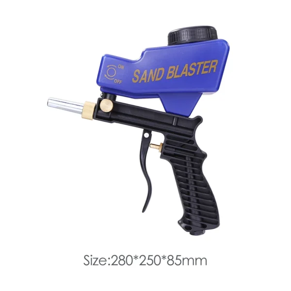 Pneumatic Blasting Gun Set Sandblasting Adjustable Machine Rust Device Gravity Spray Sand Powerful Jet Pistol Professional Tool 6