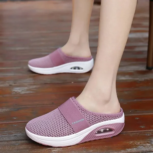 Summer Beach Wedges Slides Mesh Comfirtable Breathable Slippers Women Plus Size Platform Leisure Shoes Sapatilha Feminina 1