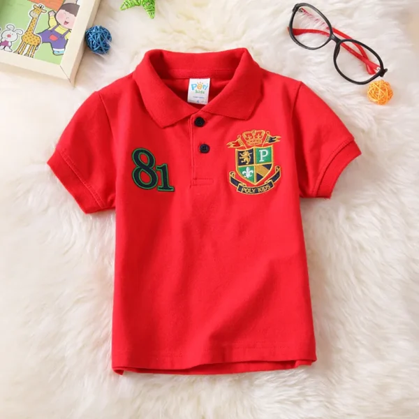 Fashion Boys Polo Shirts Best Quality Baby Boy Sports Shirt Kids Short Sleeve Tops Summer Children Clothes 2 4 6 8 10 12 Years 1