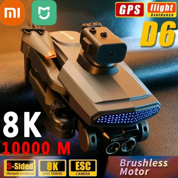 XIAOMI MIJIA D6 Drone 8K Professional Electric Adjustment Dual Camera Brushless Motor Five-Way Obstacle Avoidance Quadcopter Toy 1